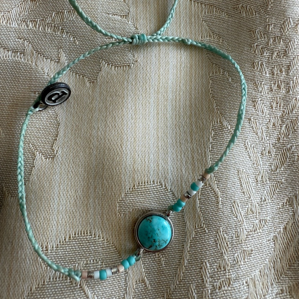 Pura Vida Turquoise and Silver Beaded Bracelet